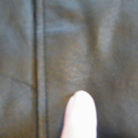 Women Leather Jacket Coat Size Large from Colebrook co - light scuff marks - Picture 6 of 7